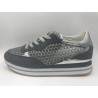 Sneakers Crime London Dynamic grey silver leather