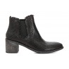 Cafenoir leather black ankle boot