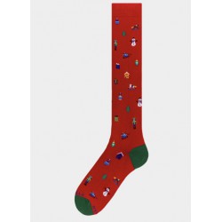 Socks men made in italy multicolor micro chrismas gadget