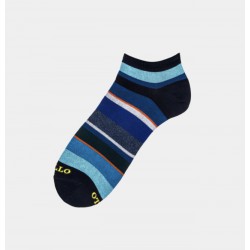 Socks men made in italy multicolor stripes blue