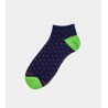 Socks men made in italy multicolor polka dot blue