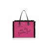 Woman's pink shopper shoulder bag le pandorine