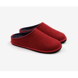 Boiled wool slippers woman red