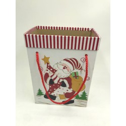 Christmas gift box white and red