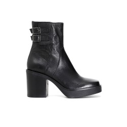 Woman's black Shoes ankle boots Cafenoir