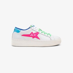 Woman's white pink Skate shoes Sun68