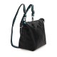 Woman's black Trasformable shoulder bag