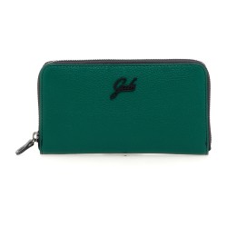 Woman's green Wallet Gabs zip around leather