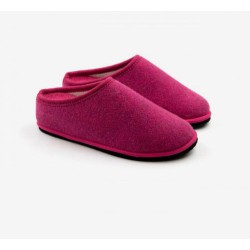 Boiled wool slippers woman light grey