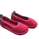 Pink Boiled wool slippers woman