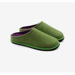 Boiled wool slippers woman light grey