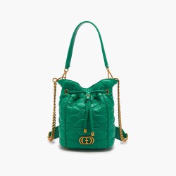 green leather touchy La Carrie Bag