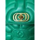 green leather touchy handle bag La Carrie