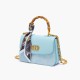 green leather touchy handle bag La Carrie