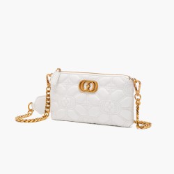 White Wallet shoulder Bag La Carrie bag